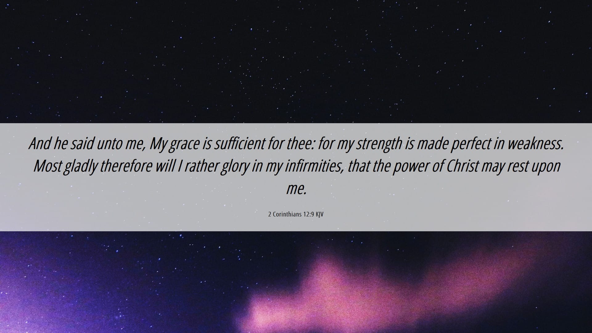 My Grace Is Sufficient